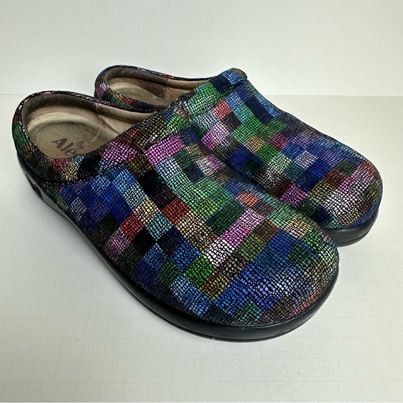 Alegria Clogs Womens Size 38 or 8 - 8.5 US Kay-585 Multicolor Mules Nurse - Picture 1 of 8